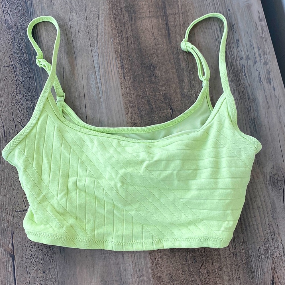 Aerie green bikini top